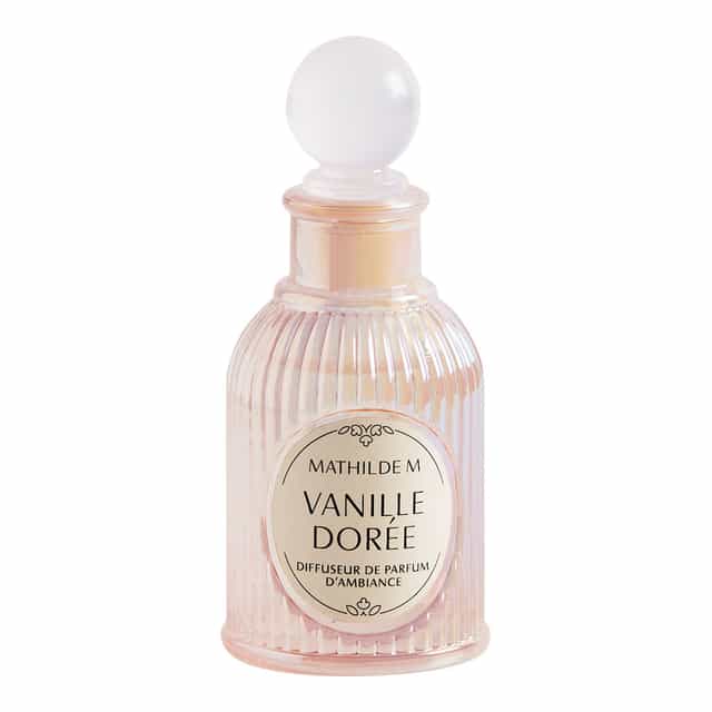 Coffret Difusor Ambiente 90ml + Coração em Gesso Vanille Dorée - Mathilde M.