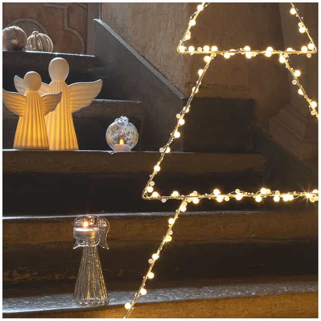 Enfeite Natal Floco de Neve c/ LED - Mathilde M.