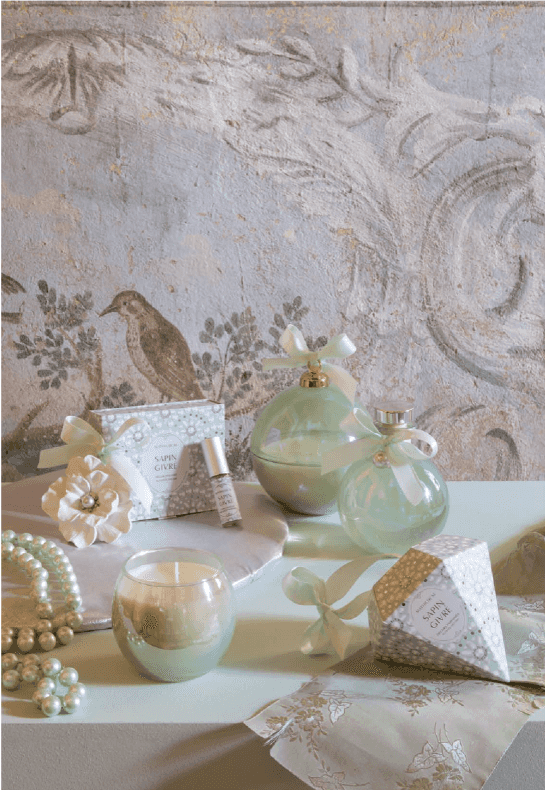 Vela Bola Natal Perolada 210g Sapin Givré - Mathilde M.