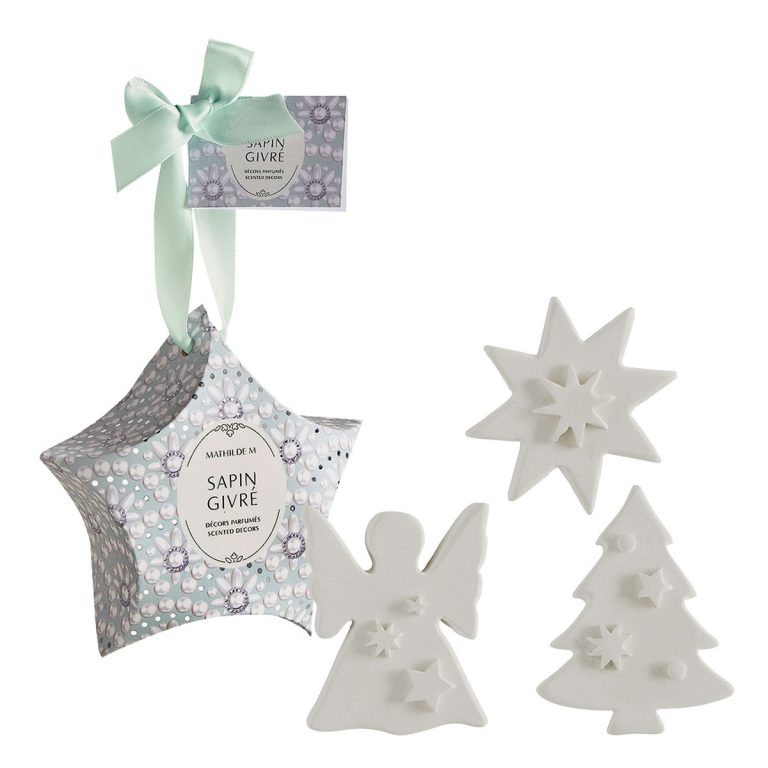 Caixa Estrela Sapin Givre 6 pcs MATHILDE M Caixa Estrela Sapin Givre 6 Gessos - Mathilde M.